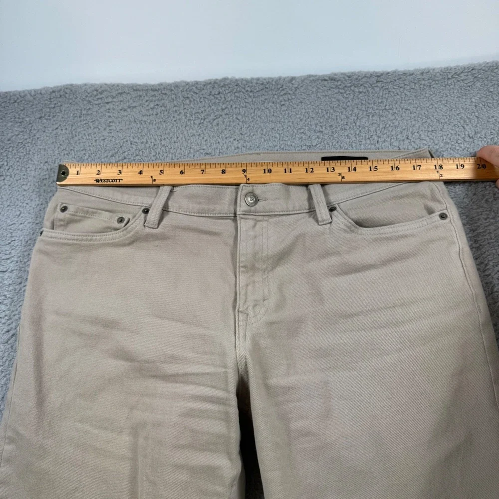 Banana Republic Slim Fit Khaki Pants‎ Mens 34x30 Tan Cotton Stretch Chinos